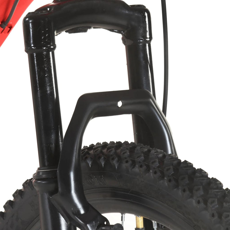 vidaXL 21 sebességes piros mountain bike 27,5 hüvelykes kerékkel 38 cm