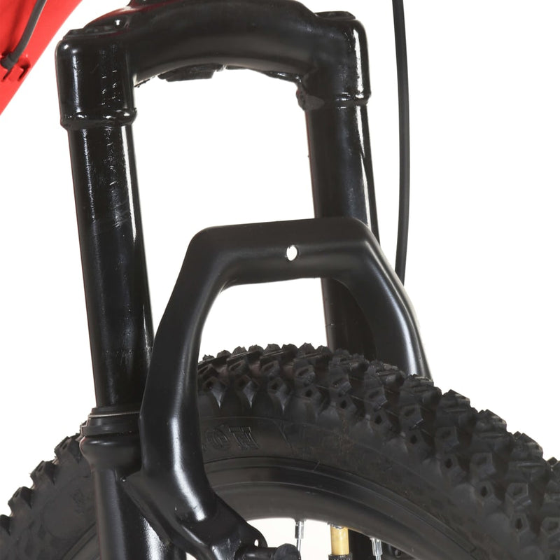 vidaXL 21 sebességes piros mountain bike 27,5 hüvelykes kerékkel 42 cm