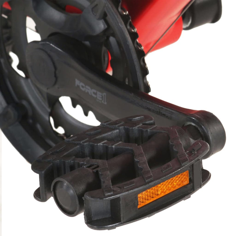 vidaXL 21 sebességes piros mountain bike 27,5 hüvelykes kerékkel 42 cm