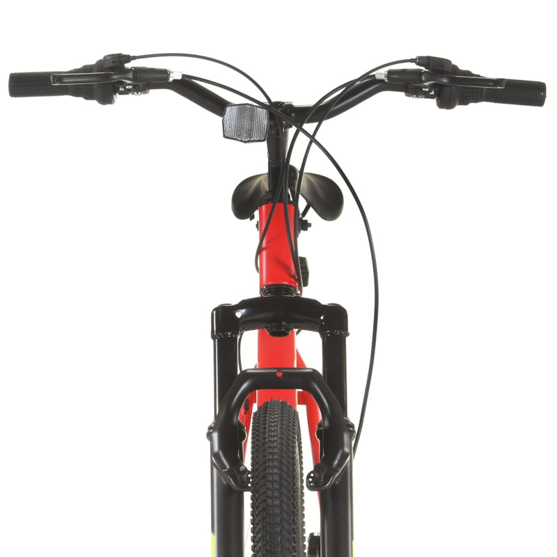 vidaXL 21 sebességes piros mountain bike 27,5 hüvelykes kerékkel 42 cm