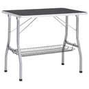 vidaXL állítható kutyakozmetikai asztal 2 hurokkal és kosárral