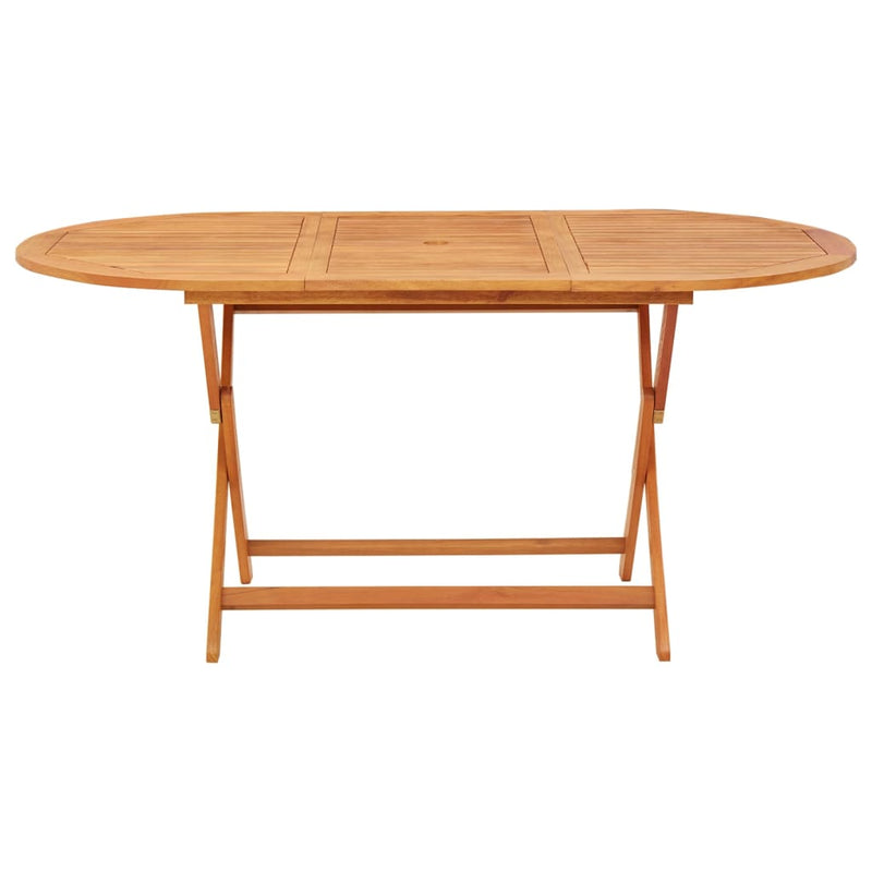 vidaXL tömör eukaliptuszfa összecsukható kerti asztal 160 x 85 x 75 cm