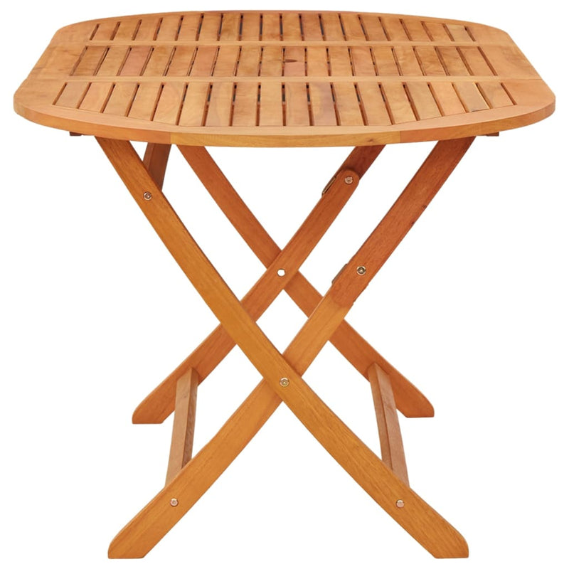 vidaXL tömör eukaliptuszfa összecsukható kerti asztal 160 x 85 x 75 cm