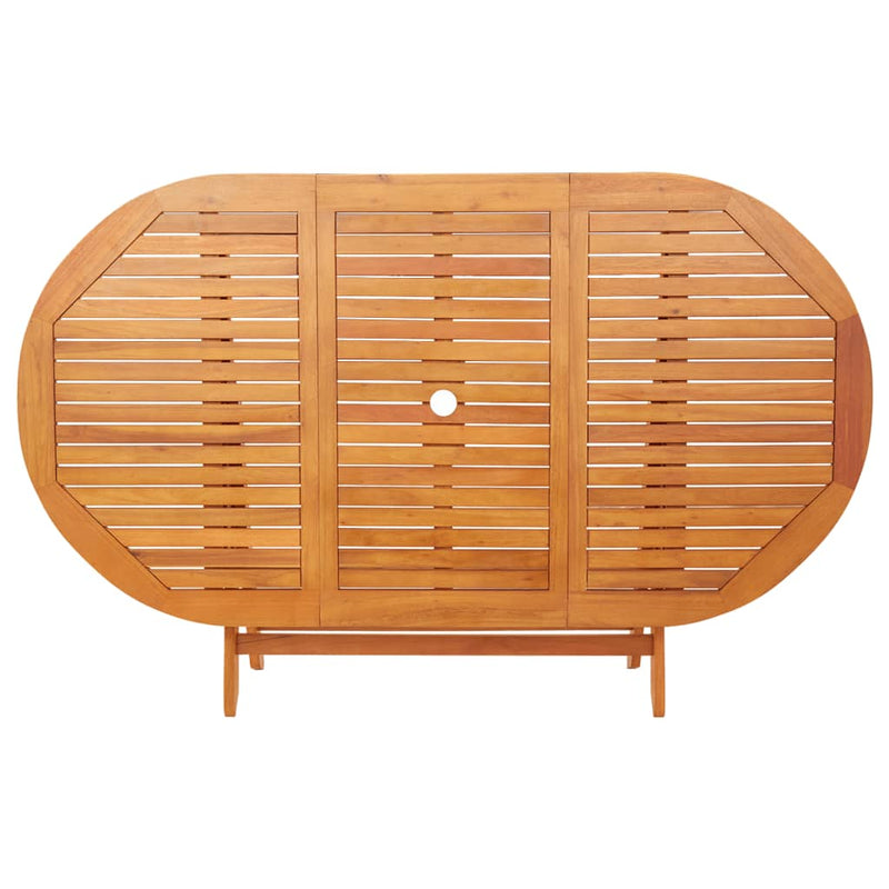 vidaXL tömör eukaliptuszfa összecsukható kerti asztal 160 x 85 x 75 cm