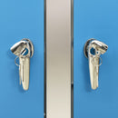 vidaXL acéltároló két gurítható szemeteskukához 138 x 77,5 x 112,5 cm