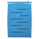 vidaXL acél tároló három gurítható szemeteskukához 207x77,5x112,5 cm