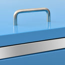 vidaXL acél tároló három gurítható szemeteskukához 207x77,5x112,5 cm