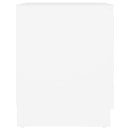 vidaXL 2 db fehér szerelt fa éjjeliszekrény 40 x 40 x 50 cm