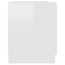 vidaXL 2 db magasfényű fehér szerelt fa éjjeliszekrény 40 x 40 x 50 cm