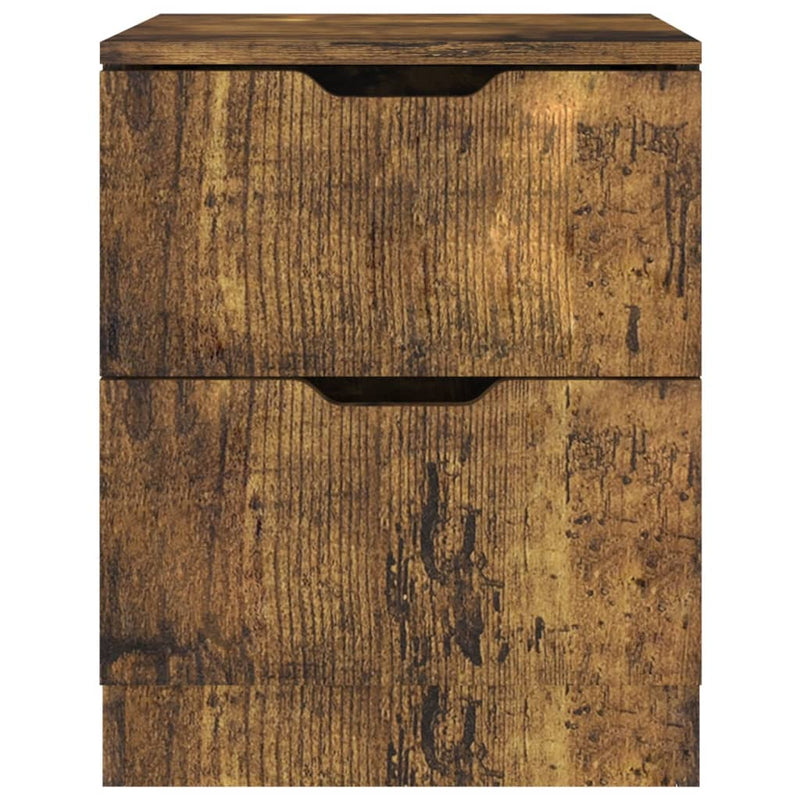 vidaXL 2 db füstös tölgy színű szerelt fa éjjeliszekrény 40x40x50 cm