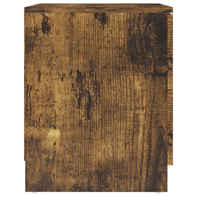 vidaXL 2 db füstös tölgy színű szerelt fa éjjeliszekrény 40x40x50 cm