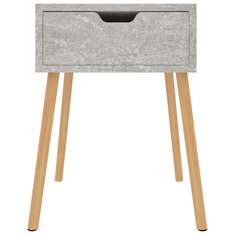 vidaXL betonszürke szerelt fa éjjeliszekrény 40 x 40 x 56 cm