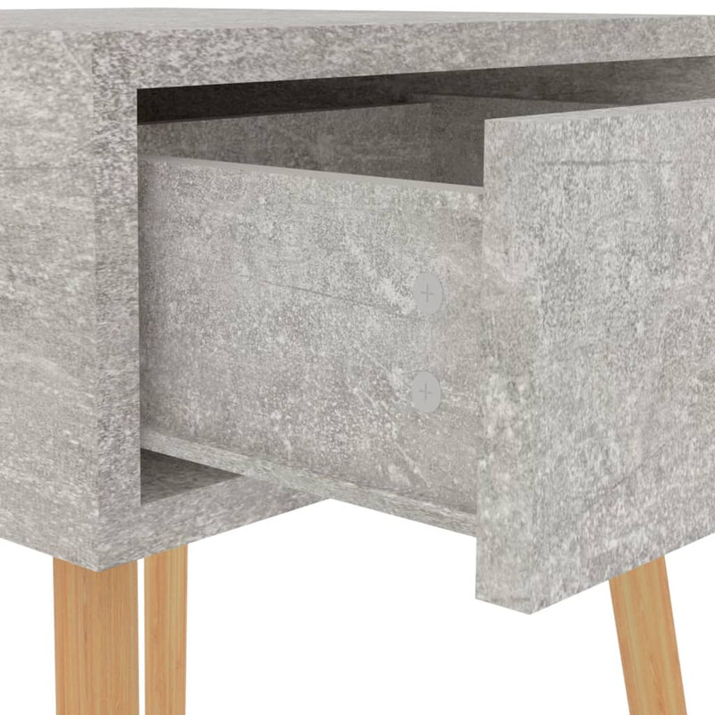 vidaXL betonszürke szerelt fa éjjeliszekrény 40 x 40 x 56 cm