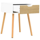 vidaXL fehér-sonoma színű szerelt fa éjjeliszekrény 40 x 40 x 56 cm