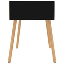 vidaXL magasfényű fekete szerelt fa éjjeliszekrény 40 x 40 x 56 cm