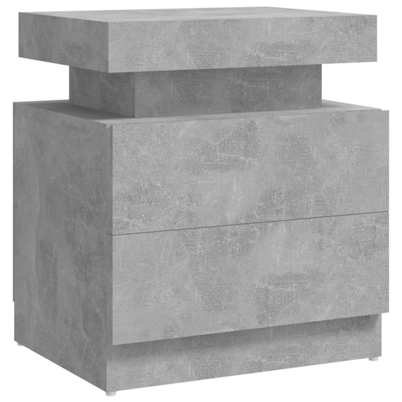 vidaXL betonszürke szerelt fa éjjeliszekrény 45 x 35 x 52 cm