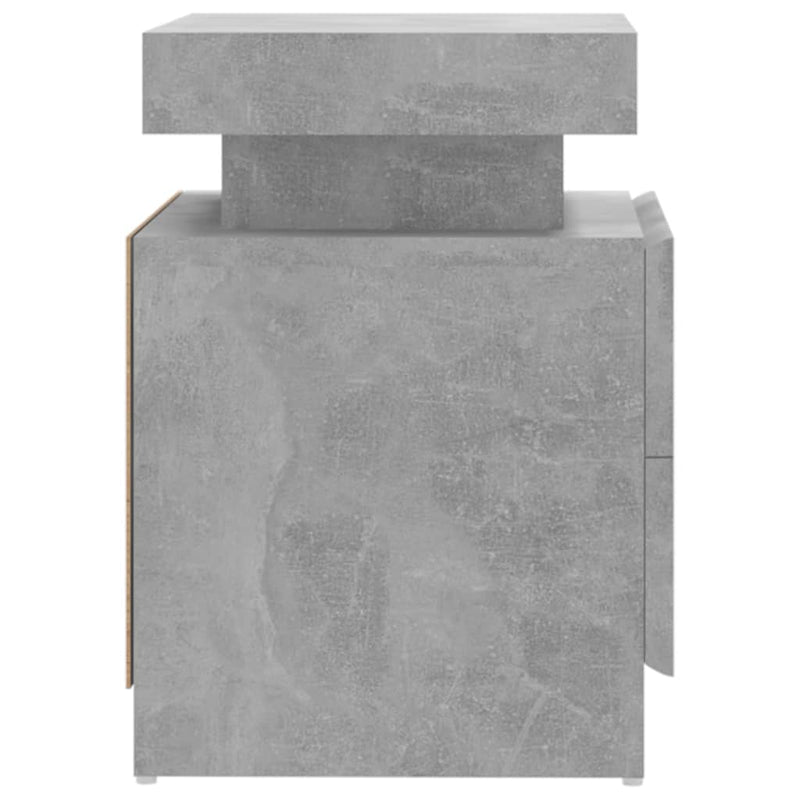 vidaXL betonszürke szerelt fa éjjeliszekrény 45 x 35 x 52 cm