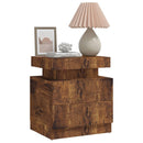 vidaXL füstös tölgy színű szerelt fa éjjeliszekrény 45 x 35 x 52 cm