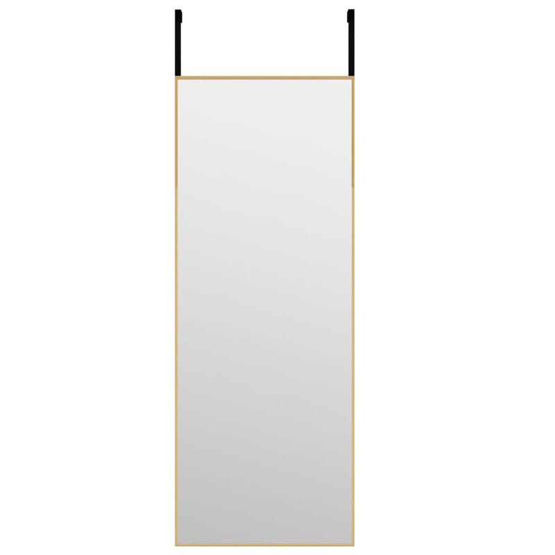 vidaXL arany üveg és alumínium ajtótükör 30 x 80 cm