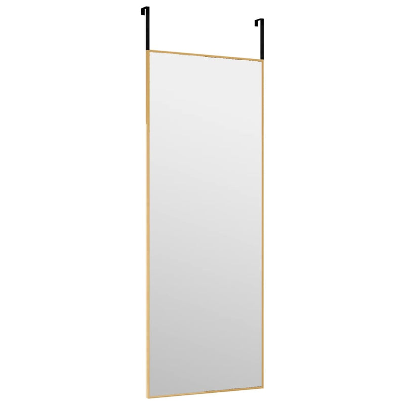 vidaXL arany üveg és alumínium ajtótükör 30 x 80 cm