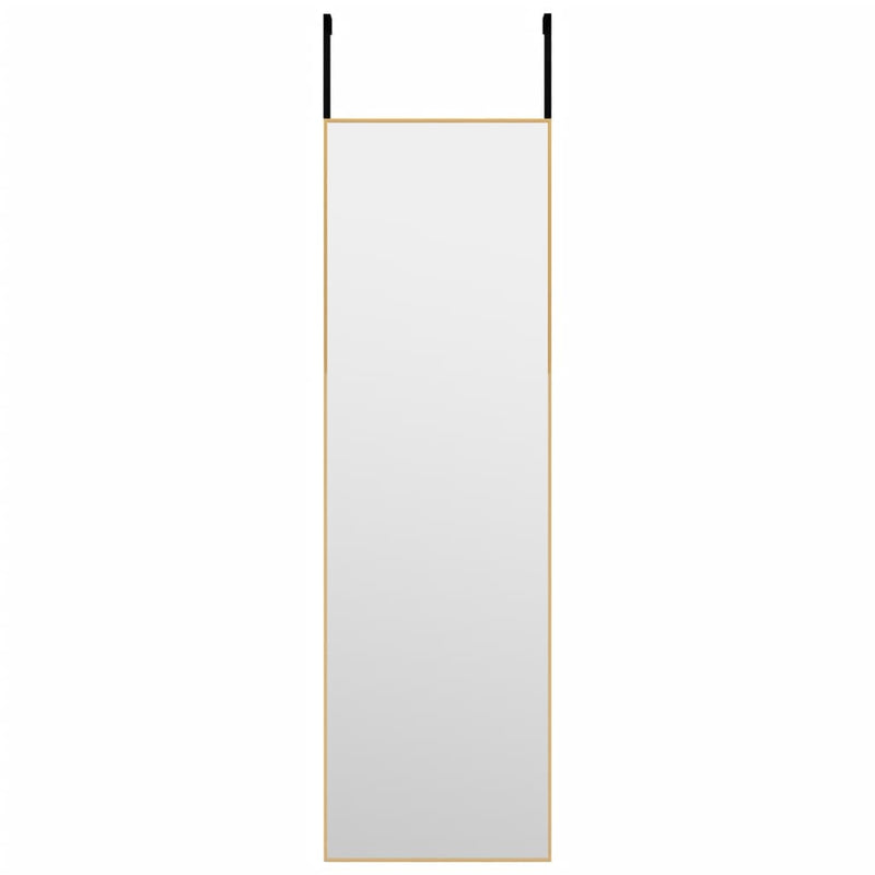 vidaXL arany üveg és alumínium ajtótükör 30x100 cm
