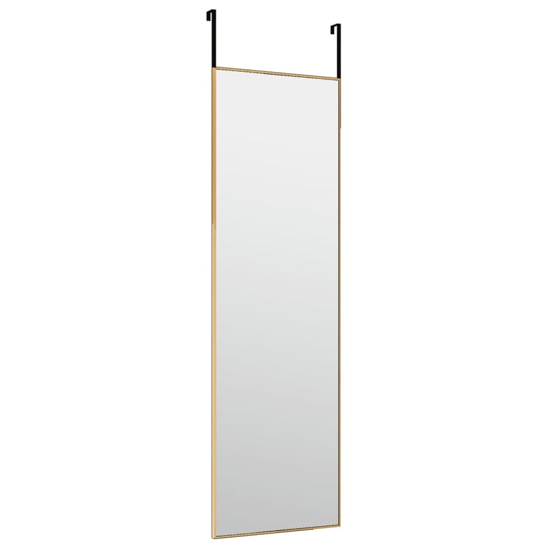 vidaXL arany üveg és alumínium ajtótükör 30x100 cm