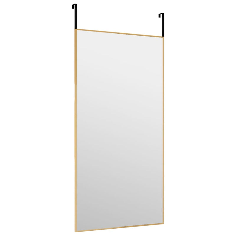 vidaXL arany üveg és alumínium ajtótükör 40x80 cm