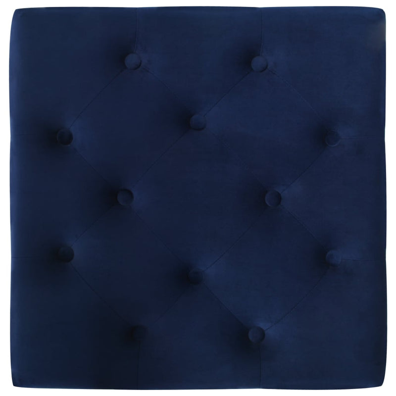 vidaXL tengerészkék bársony ülőke 60 x 60 x 36 cm
