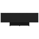 vidaXL fekete szerelt fa dohányzóasztal 85 x 55 x 31 cm