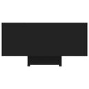 vidaXL fekete szerelt fa dohányzóasztal 85 x 55 x 31 cm