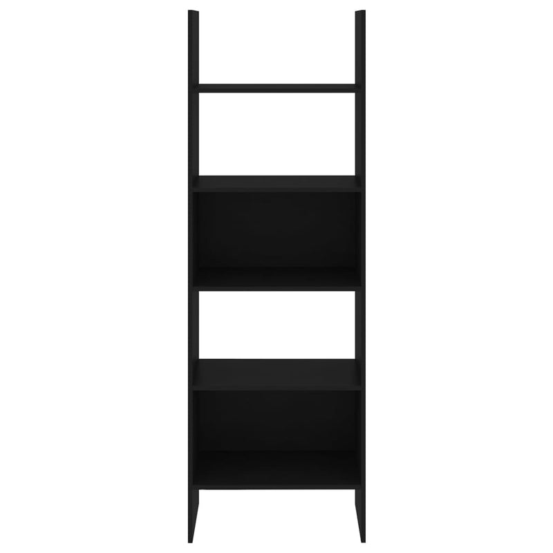 vidaXL fekete szerelt fa könyvszekrény 60 x 35 x 180 cm