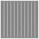 vidaXL szürke tömör fenyőfa kerti lábzsámoly párnával