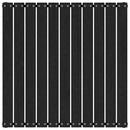 vidaXL fekete tömör fenyőfa kerti lábzsámoly párnával