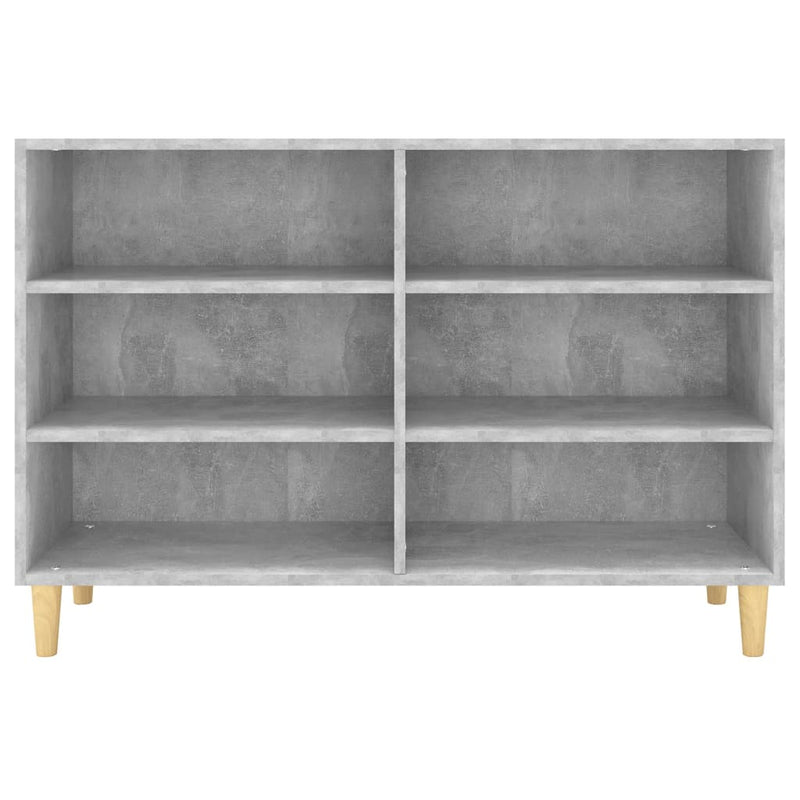 vidaXL betonszürke szerelt fa tálalószekrény 103,5 x 35 x 70 cm