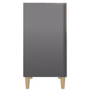 vidaXL magasfényű szürke szerelt fa tálalószekrény 57 x 35 x 70 cm