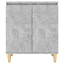 vidaXL betonszürke szerelt fa tálalószekrény falábakkal 60x35x70 cm