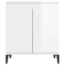 vidaXL magasfényű fehér szerelt fa tálalószekrény 60 x 35 x 70 cm