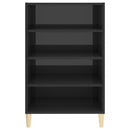 vidaXL magasfényű szürke szerelt fa tálalószekrény 57 x 35 x 90 cm