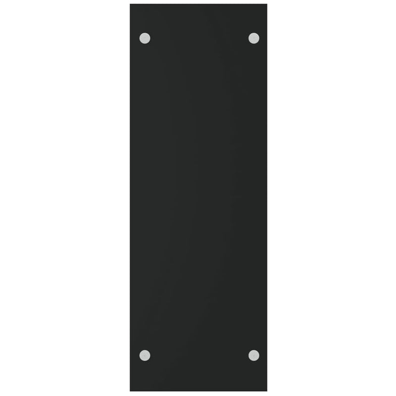 vidaXL fekete edzett üveg tűzifatároló 40 x 35 x 100 cm
