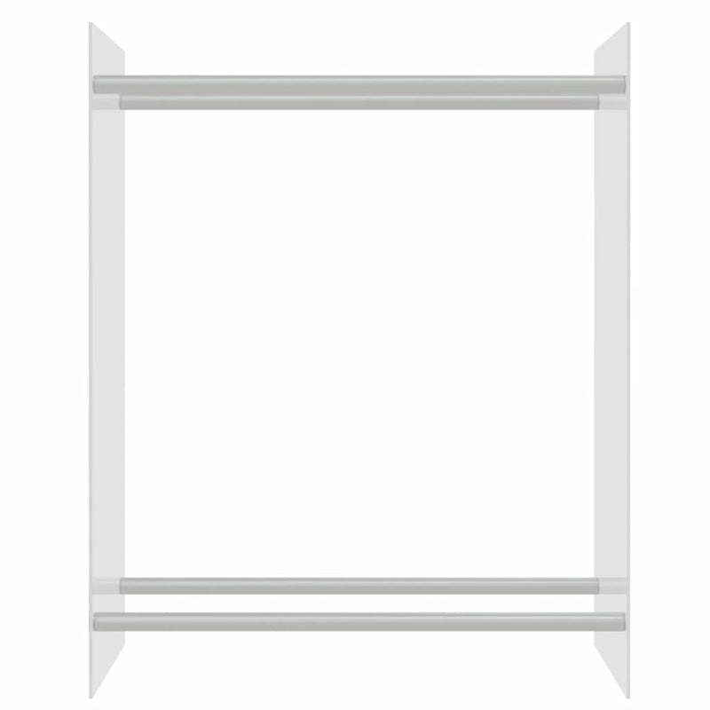 vidaXL átlátszó edzett üveg tűzifatároló 80 x 35 x 100 cm