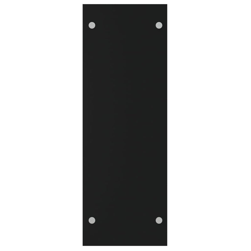 vidaXL fekete edzett üveg tűzifatároló 80 x 35 x 100 cm