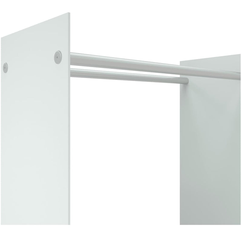 vidaXL fehér edzett üveg tűzifatároló 80 x 35 x 100 cm