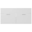 vidaXL fehér szerelt fa fürdőszobai bútorszett