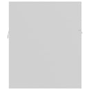 vidaXL fehér szerelt fa fürdőszobai bútorszett