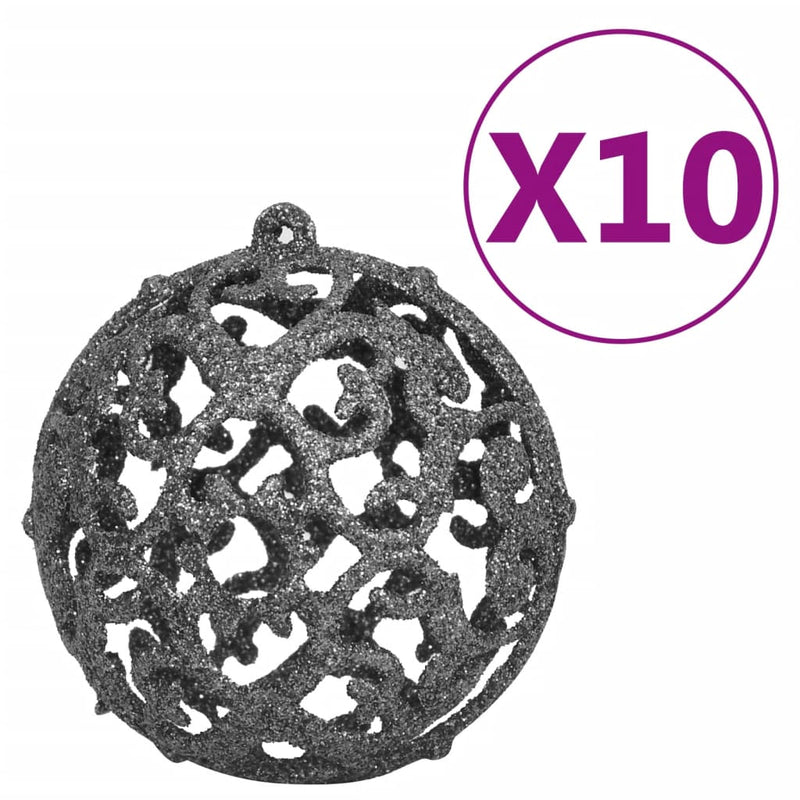 vidaXL 120 részes fehér-szürke karácsonyi gömbszett csúccsal + 300 LED