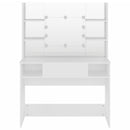 vidaXL fehér LED-es MDF sminkasztal 100 x 40 x 135 cm