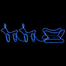 vidaXL rénszarvas és szán kültéri karácsonyi dekoráció 576 LED-del