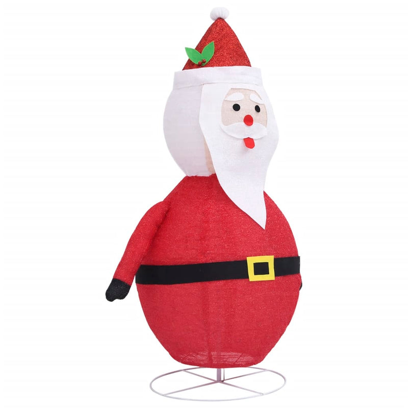 vidaXL dekoratív luxus szövet karácsonyi LED-es Mikulás figura 60 cm