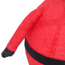 vidaXL dekoratív luxus szövet karácsonyi LED-es Mikulás figura 90 cm