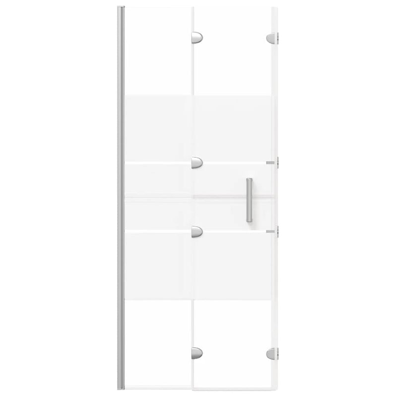 vidaXL fekete ESG zuhany-harmonikaajtó 120 x 140 cm